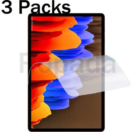 3 Packs soft PET screen protector for Samsung galaxy tab S7 plus 12.4 SM-T970 SM-T975 protective tablet film