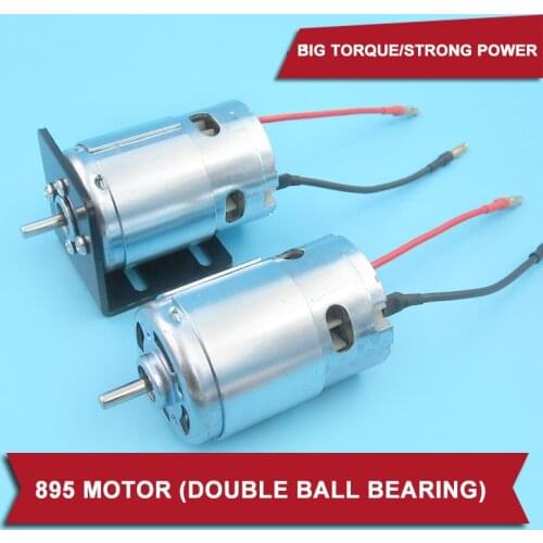 895 Motor High Magnetic Torque 12-24 V Double Ball Bearing Motor 6000-12000 Rpm High Power DC Motor For Brushless Jet Boat