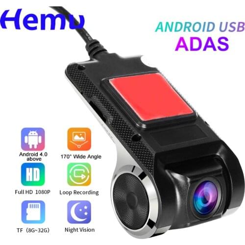 ADAS HD Car DVR Android system USB Signal input Car WIFI Dash Cam Android DVR Car Recorder Dash Cam Night Version 1080P Recorder