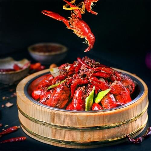 Sushi tub barrel shrimp crayfish wooden Kegs stainless steel plate rice barrel restaurant rice pot dish mixing tub serving dish