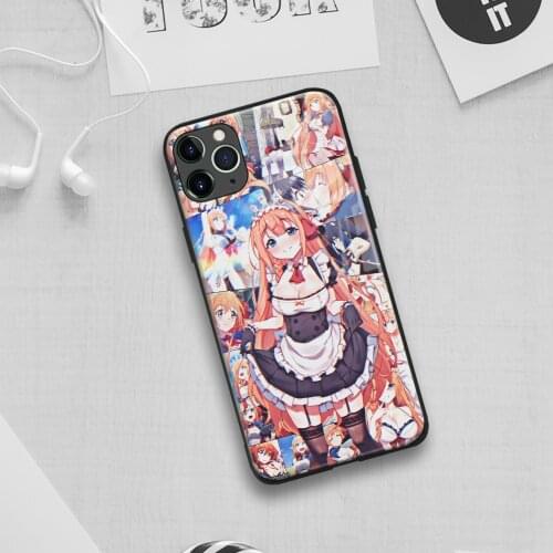 Eustiana von Astraea Princess Conect anime Soft TPU Glass Phone Case for IPhone SE 6 7 8 Plus X Xr Xs 11 12 Mini Pro Max Samsung
