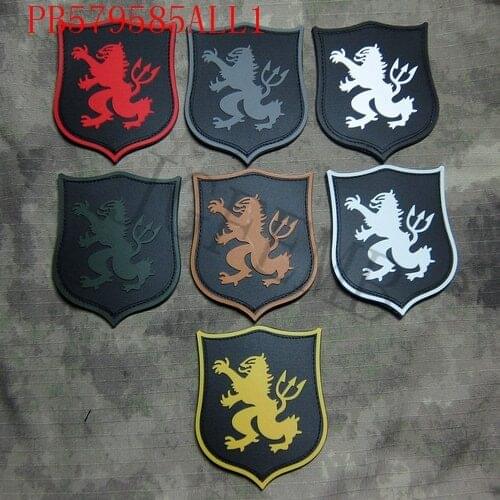 DEVGRU Seal Gold Team Ren Team Lion Military Tactical Morale 3D PVC patch Badges