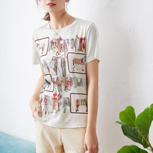 Cotton New silk and Big hot style fence saddle T shirt