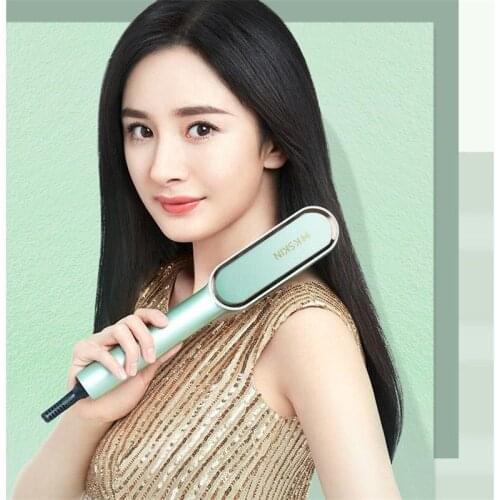 K.SKIN KD380A Hair Straightening Brush 30S Hot Comb Tourmaline Ceramics hair Care 2 in 1 Straight/Curler 3 Colors 220v