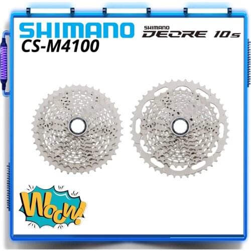 SHIMANO DEORE CS M4100 10 speed cassette 10-Speed HYPERGLIDE MTB Cassette Sprocket 10s 10v 42t 46t
