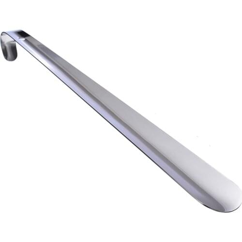Stainless steel shoehorn 42cm Stainless Steel Shoehorn Shoe Lifter Shoe Feeder Metal Shoe Extractor Remover Lifter Pull Tool