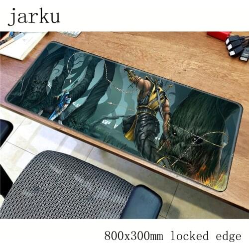 Mortal kombat pad mousepad 800x300mm gaming mouse pad locrkand big gamer mouse mat xl pad game computer desk padmouse keyboard