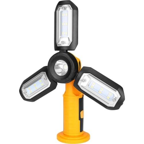 Multifunctional Camping Light Magnetic Hook Folding LED Work Outdoor Emergency Maintenance Light