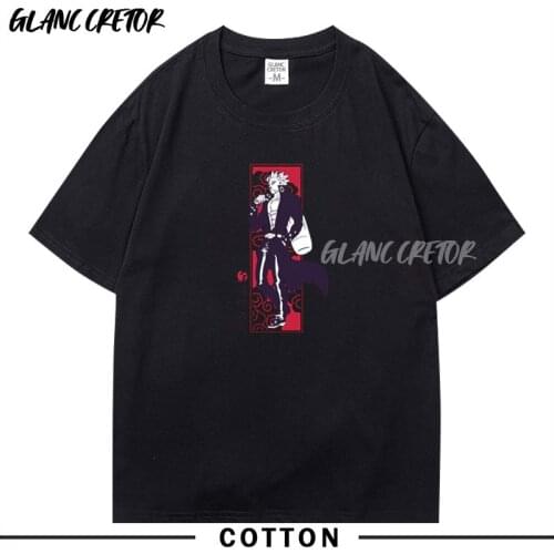 T Shirt Men Short Sleeved 100% Cotton Tshirt Summer Fashion manga Graphic T-shirt Anime Manga Tee Tops