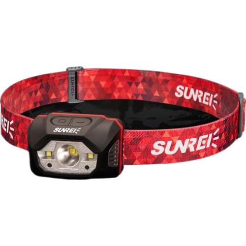 Light-sensing headlights bright cross-country camping hiking waterproof charging head-mounted headlights