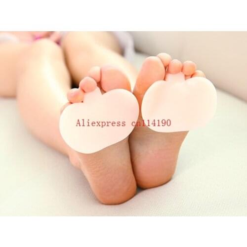 Brand new 200 pcs/lot Gel Toe Women High Heels Pad Foot Forefoot Metatarsal Pads Cushion Insoles Cushion Toe Seperator