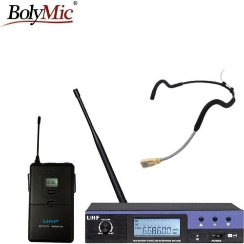 2017 NEW UHF Professional Wireless Fitness Headset Condenser Microphone