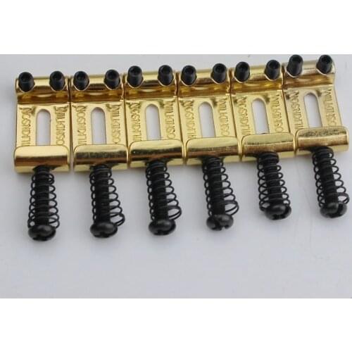 New Wilkinson Steel Saddles 10.8MM For Tremolo Guitar Bridges Golden