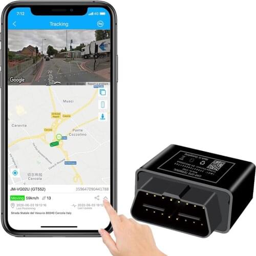 New VG02U Mini GPS Tracker OBD Plug & Play With Real-time Tracking Driver Behavior Monitoring Multiple Alarms For Vehicles