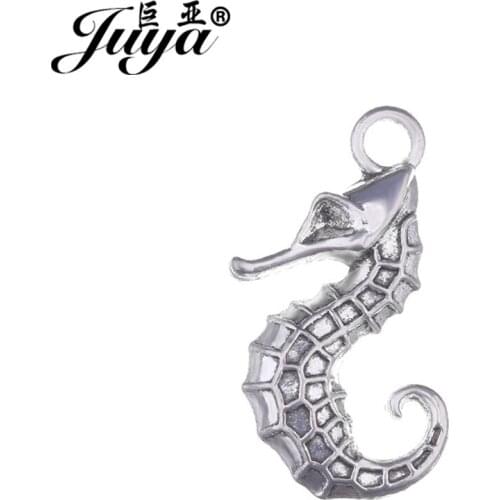 JUYA 15pcs 22x15 Alloy Seahorse Charms Pendant Antique Jewelry for Women Men Necklace Pendnat Jewelry DIY Making Supplies