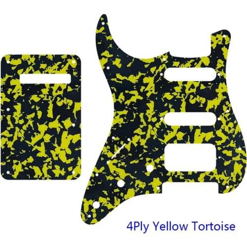 Custom Guitar Parts - For Left Handed USA 72'11 Screw Hole Standard St Humbcker Hss Guitar Pickguard Scratch Plate & Back Plate