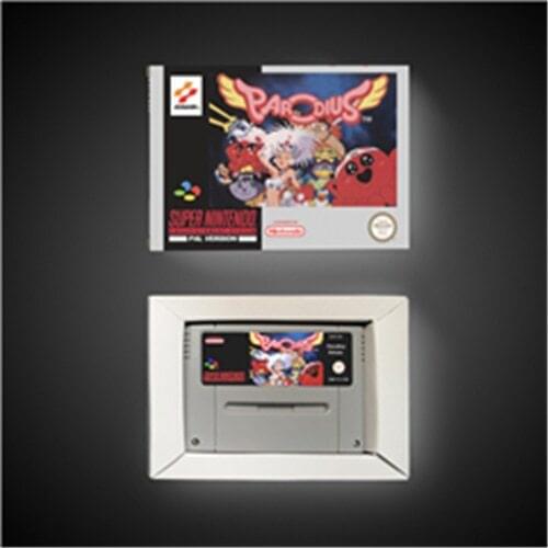 Parodius - EUR Version Action Game Card with Retail Box