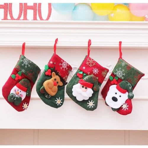 Christmas stockings Christmas gift bag decorations christmas decorations for home christmas ornaments package bag gift bags