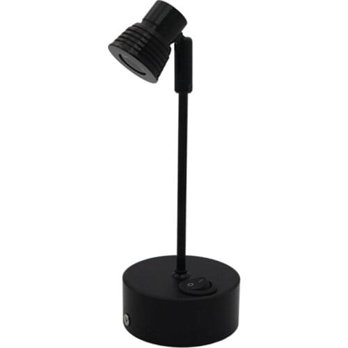 Recharging cabinet 8-43cm pole lamp,rotatable jewelry stand up battery lamp, chargable window watch pearl highlight spot lamp