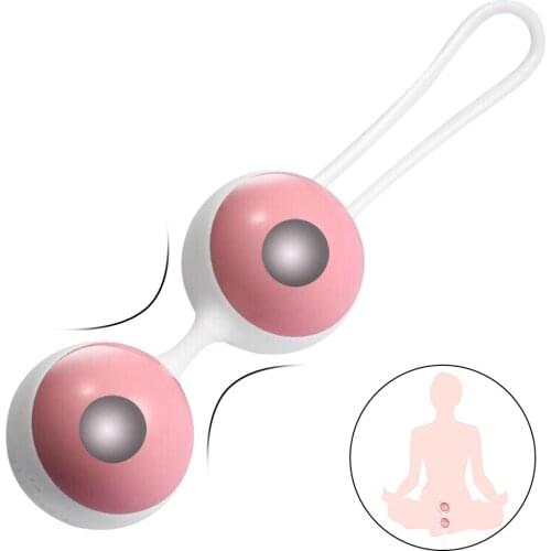 Silicone Vagina Ball No Vibrator Smart Kegel Ball Ben Wa Ball Vagina Tighten Exercise Machine Geisha Ball for Female Sex Toy