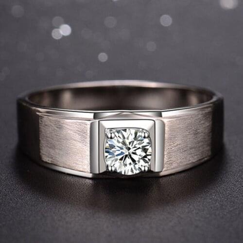 Vintage Real S925 Sterling Silver Mens Rings Classic Luxury Wedding Party Engagement Exquisite Elegant Gift Fine New Jewelry