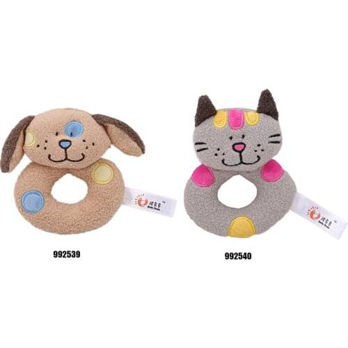 Cartoon Newborn Baby Toy Plush Rattle Infant Ring Bell Hand Grasp Toys Soft Mobiles New Born Crib Dolls 0-12 months