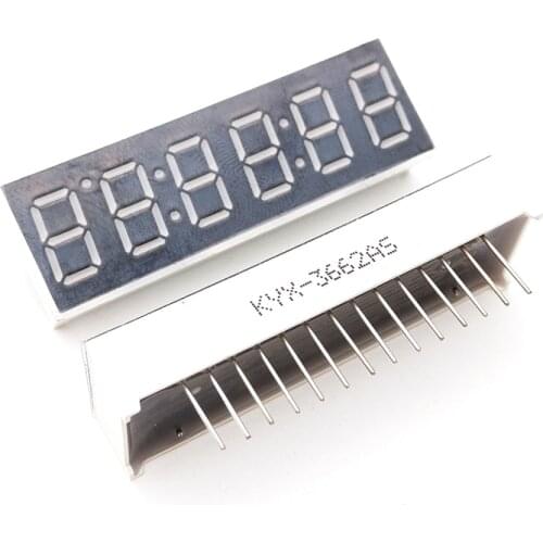 10pcs 0.36'' 6 Bits Digital Tube LED Display Clock Red Color Seven Segment Common Anode/Cathode 14 Pins
