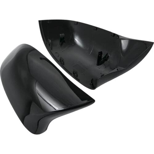 2pcs Mirror Caps Outside Mirrors for BMW X3 F25 X4 F26 X5 F15 X6 F16 2014+ Black