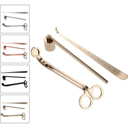 3pcs/set Candle Accessory Candle Wick Trimmer Candle Wick Dipper Candle Snuffer Candle Care Repair Tool Home Decoration