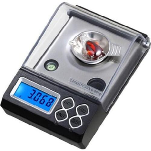 30g/0.001g Digital Milligram Scale High Precision for Powder Jewelry Carat