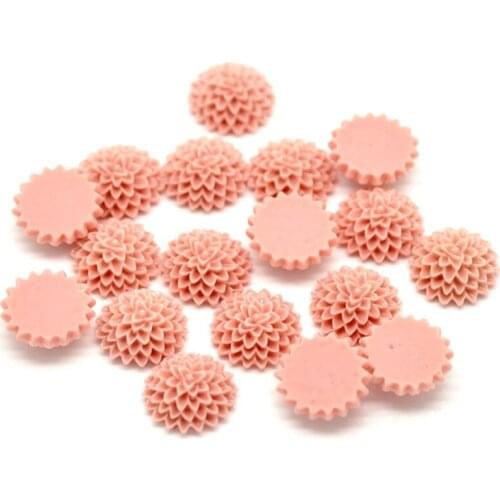 50Pcs Water Red NOT Hole 15x6mm Resin Flowers Loose Beads Flatback Cabochon Scrapbooking Jewelry Finding Making DIY Accessories