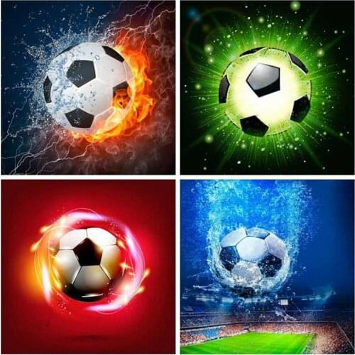 5D DIY Diamond Painting Spark Football Diamond Embroidery Painting Diamond Mosaic Full Cross Stitch Kits Home Decoration