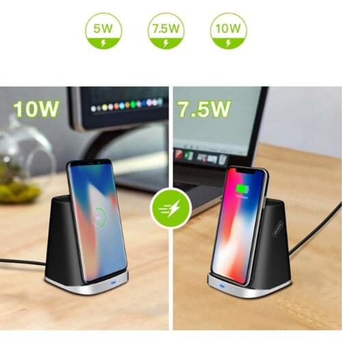Wireless charging 5W/7.5W/10W Fast Charger Storage Box For iPhone X 11pro For Samsung S8 huawei P40 Edge Qi Wireless Charging