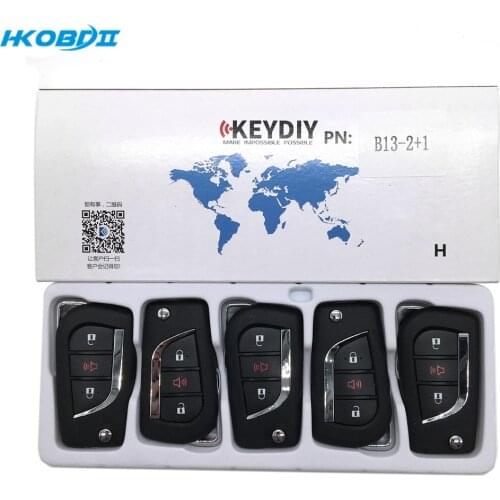 HKOBDII KEYDIY Original KD B13-2+1 Button B series Universial Remote For KD900/KD-X2/ URG200/KD MINI B Series Remote
