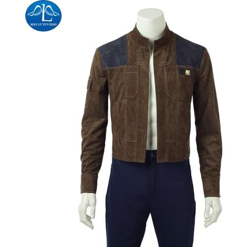 Manluyunxiao Solo Cosplay Carnival Halloween Costume For Kid Men A Star War Story Han Solo Masquerade Outfit Jacket Custom Made