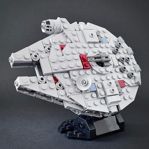 Micro Millennium-Falcon Star series Wars Kids moc Blocks Millennium Eropse TIE Fighter Educational People Toys