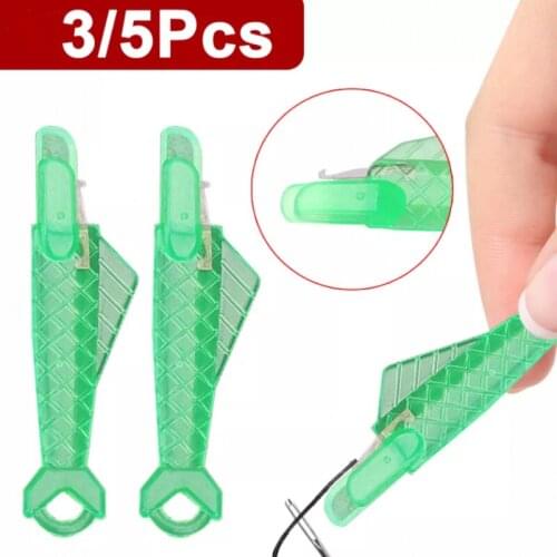 Mini Sewing Machine Needle Threader with Hook Plastic Stitch Insertion Tool Elderly Quick Automatic Changer Craft Accessories
