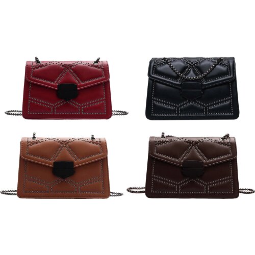 Fashionable Women Chain Shoulder Bag Clutch Zipper Wallet Crossbody Bag