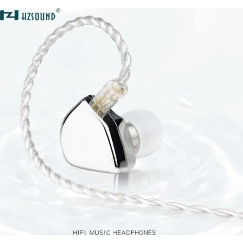 HZSOUND Heart Mirror 10mm Driver Unit In Ear Headphone CNC HIFI Headset DJ Monitor Earphone Earbuds with 2Pin 0.78mm OFC Cable