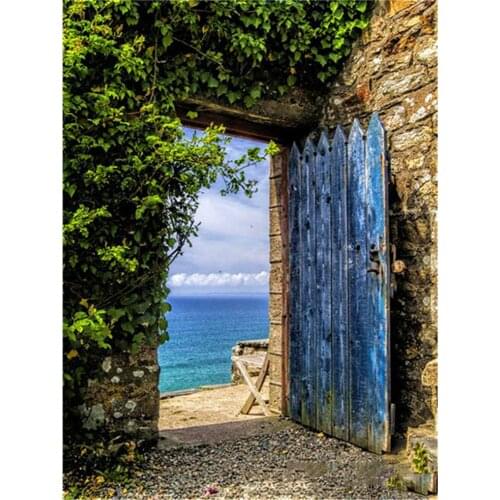 Landscape House DIY Embroidery Cross Stitch 11CT Kits Needlework Craft Set Cotton Thread Printed Canvas Home Design