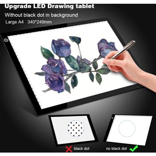 Upgraded Drawing Tablet LED Light Box A4 Graphic Writing Digital Tracer Copy Pad Board Diamond Paint Sketch X-Ray View Dropship