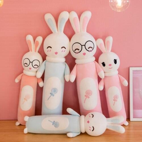 130 cm cute soft long rabbit pillow plush toy stuffed suspension office nap pillow bed sleeping pillow home decoration gift