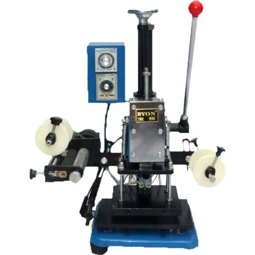 Manual Hot Stamping Machine Manual Pressure Adjustment PU Leather Books Tag Bronzing Machine Hand Pressure Hot Stamping Machine