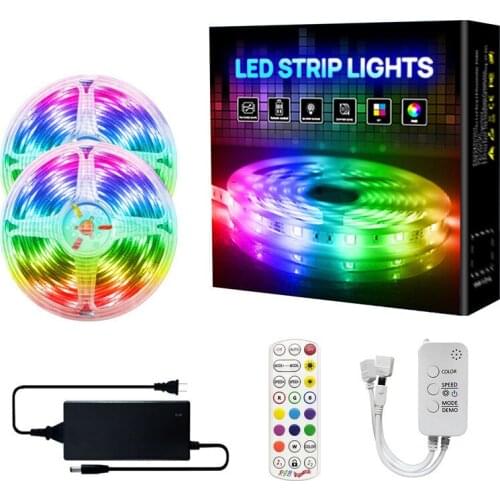 5050 LED Strip Light 20M-5M Bluetooth RGB 2835 SMD Flexible Ribbon led light strip RGB Tape Diode DC 12V Music Bluetooth Control