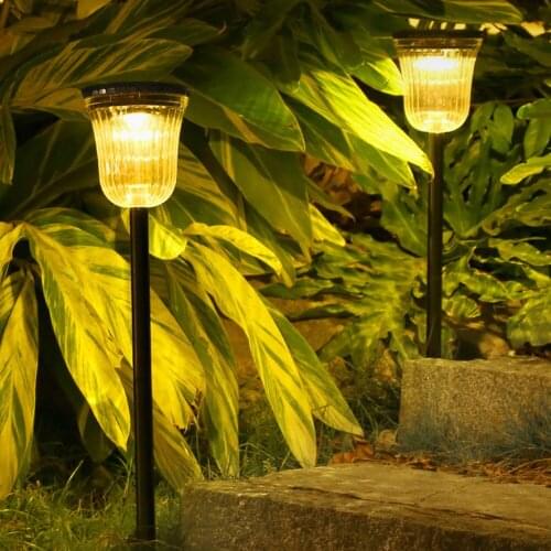 Solar Lawn Lights Outdoor, Solar Pathway Lights Waterproof Auto On/Off Solar Powered Solar Garden Lights LED Landscape Lighting