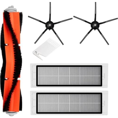 Main Brush Black Side Brush HEPA Filter for Xiaomi Roborock S6 S5 MAX S60 S65 S5 S50 S55 E25 E35 Vacuum Parts