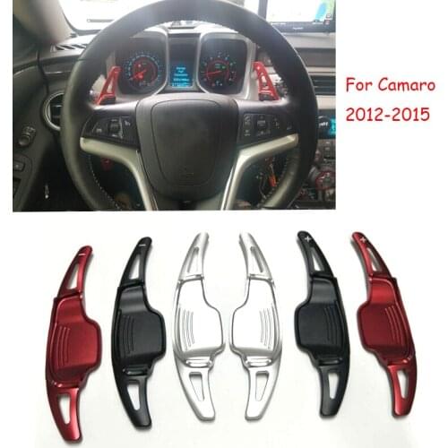 2pcs/lot High Quality Steering Wheel Shift Paddle Shifter For Chevrolet Camaro 2012 2013 2014 2015