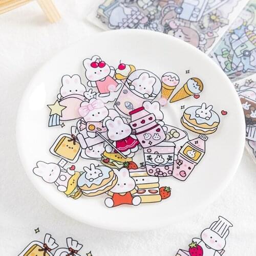 40PCS/lot Kawaii Cute Explosion Series Fun cartoon pattern student hand account Sticker Student Decoration Label Stationery Gift