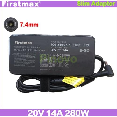Ac adapter 20V 14A laptop charger for MSI GE63 Raider RGB 8SF 8SG 9SF 9SG MS-16P7 GL63 8SFK GP75 9SF GE65 9SF MS-16U1