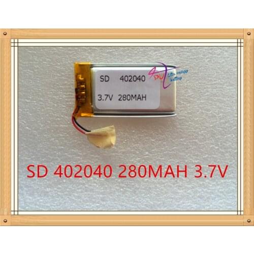 Liter energy battery 042040P 3.7V 402040P 280MAH tablet battery MP4 MP3 point reading pen flash shoes luminous shoes